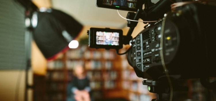 Person shooting a video